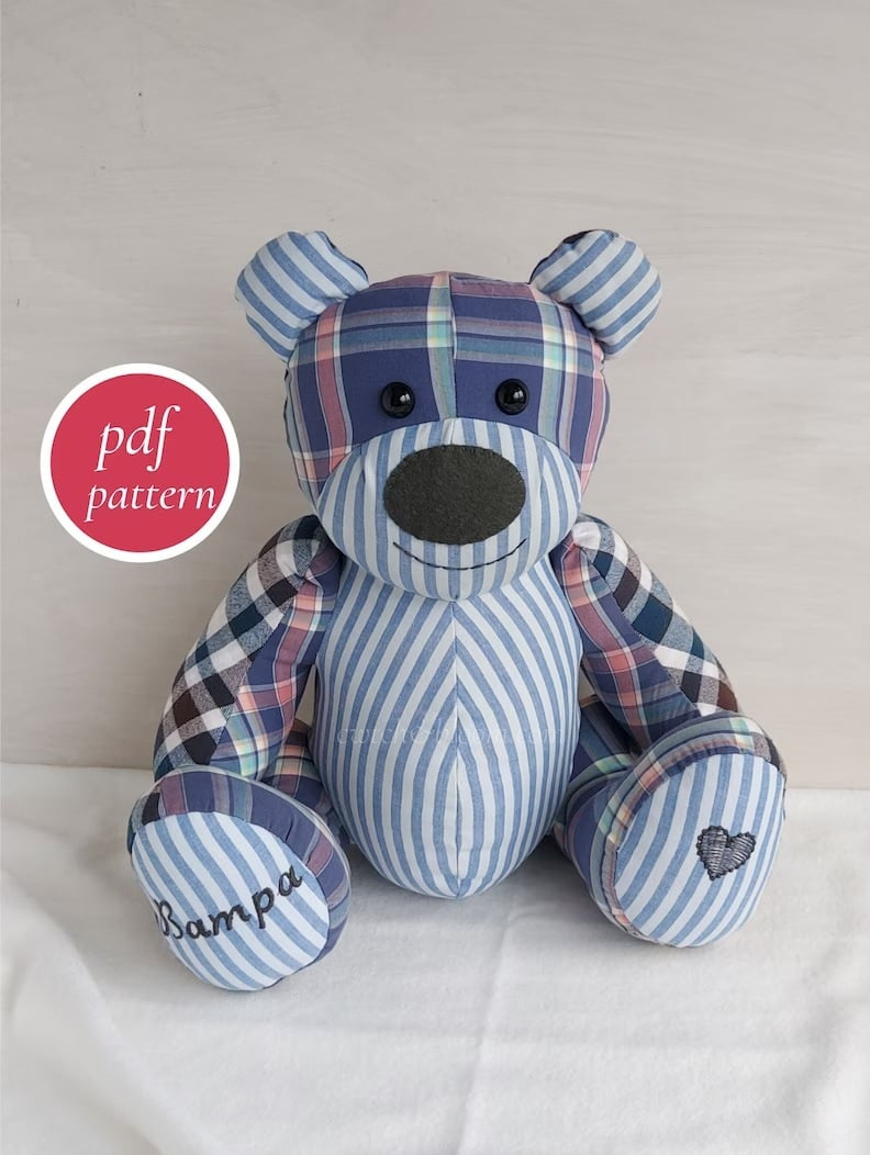 Top 10 Memory Bear Sewing Patterns – Sustain My Craft Habit throughout Free Printable Memory Teddy Bear Pattern
