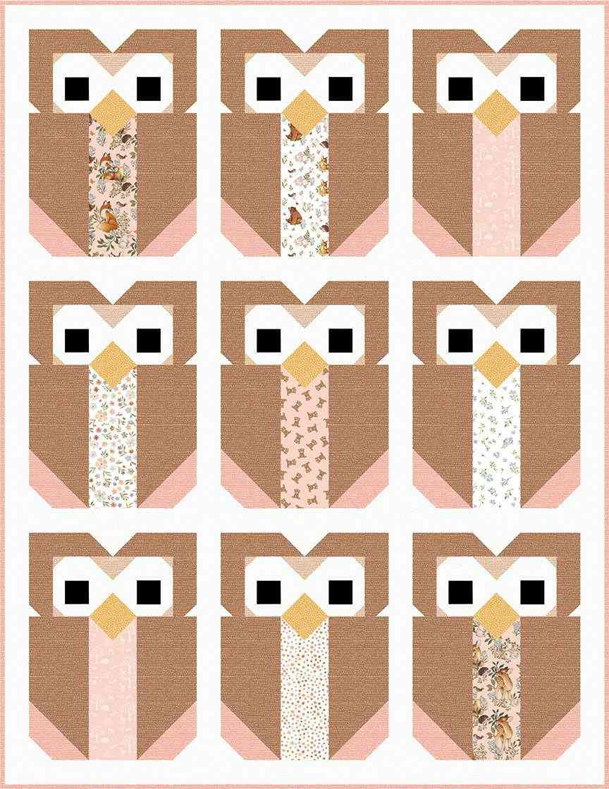 Top 15 Free Owl Quilt Patterns (+10 Bonus Patterns For Sale) - I in Free Printable Owl Applique Pattern