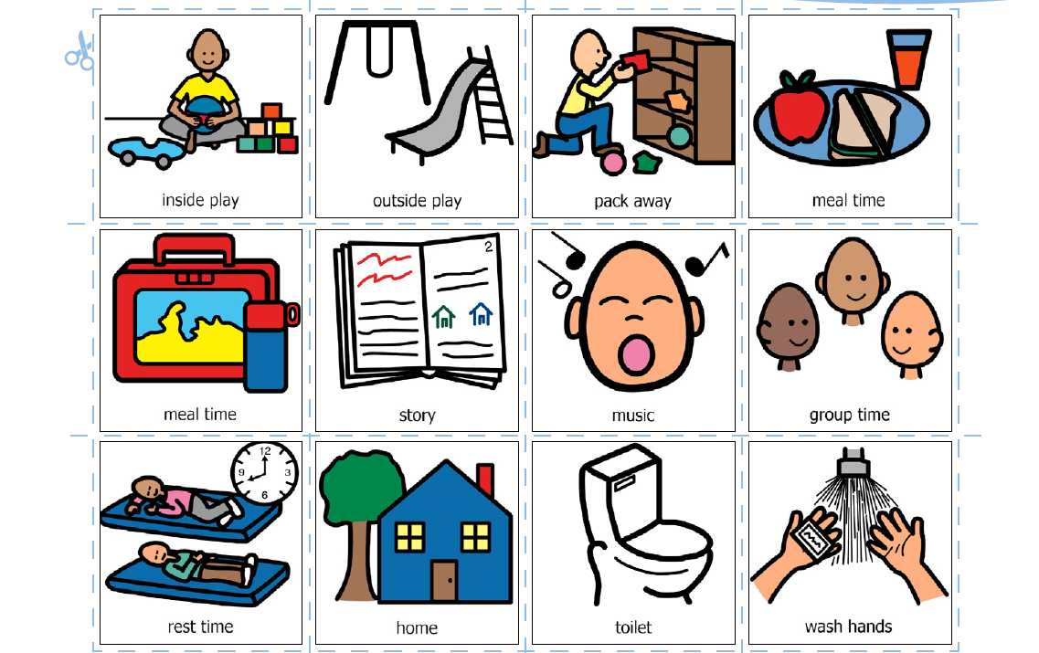 Top 5 Visuals - Visual Schedule - Autism Queensland – Resource Hub for Autism Visuals Free Printables