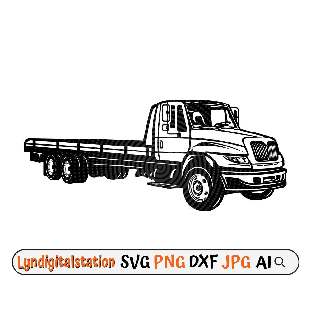 Tow Truck Svg | Towing Crew Clipart | Tow Trucker Dad Cut File within Tow Truck Stencil Printable