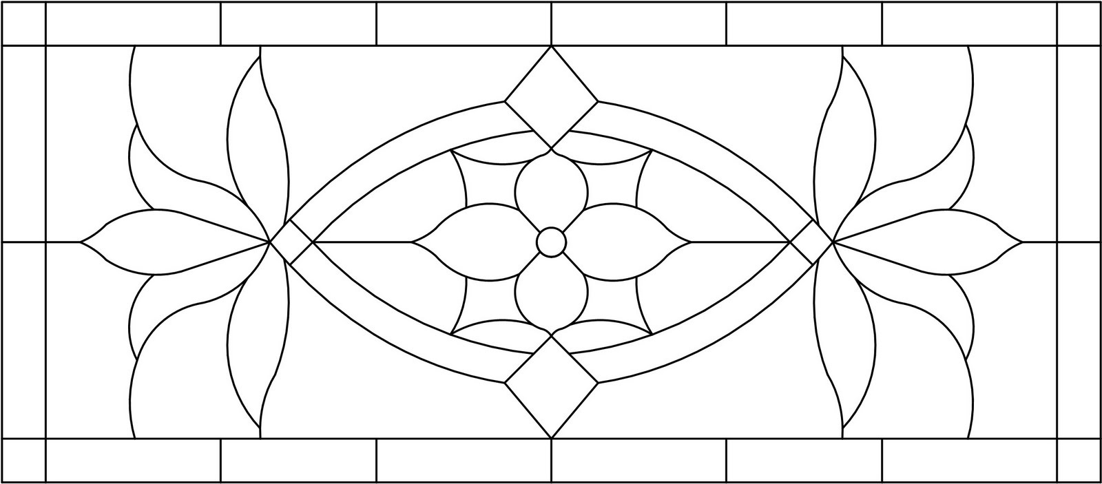Transom Stained Glass Patterns intended for Free Printable Vintage Transom Patterns