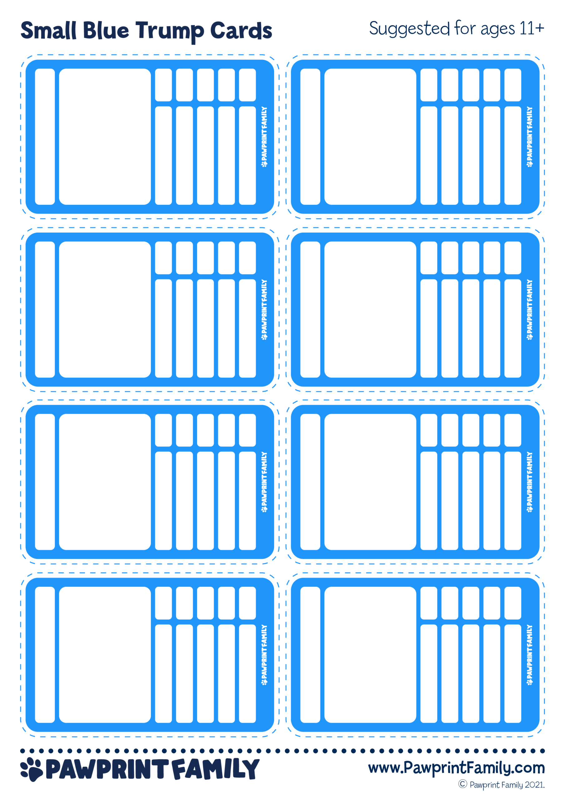 Trump Cards Template | Pawprint Family for Top Trumps Template Free