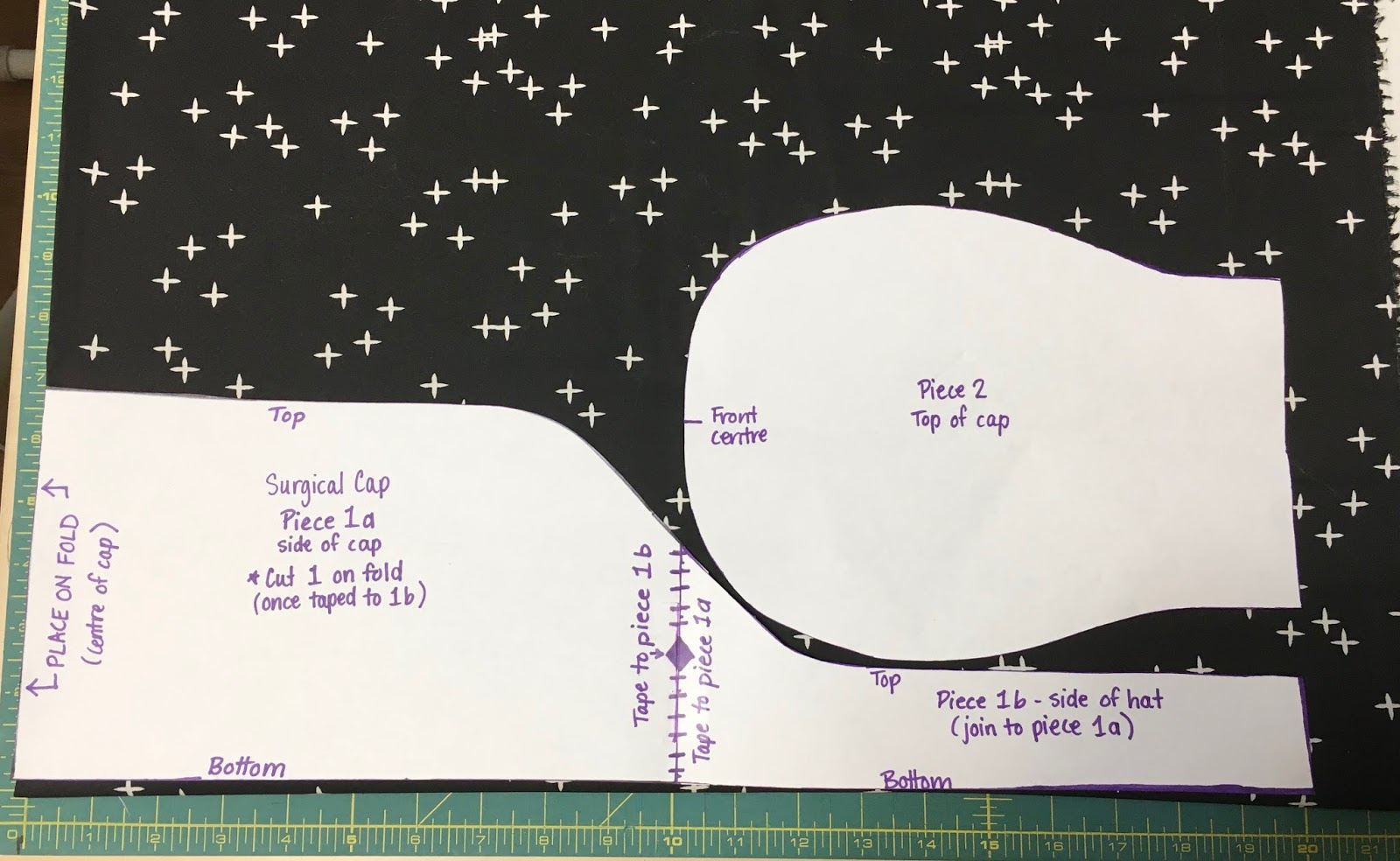 Twelve Bees Handmade: How To Sew A Surgical Cap - Pattern &amp;amp; Diy with regard to Printable Scrub Cap Pattern Free