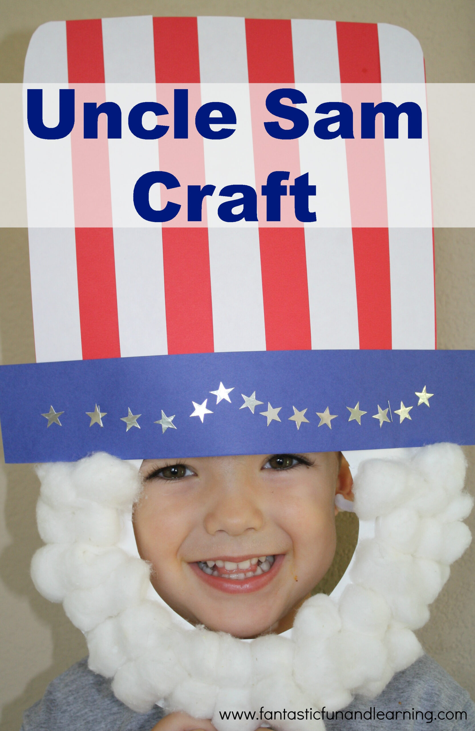 Uncle Sam Craft with Free Printable Uncle Sam Hat Pattern Template