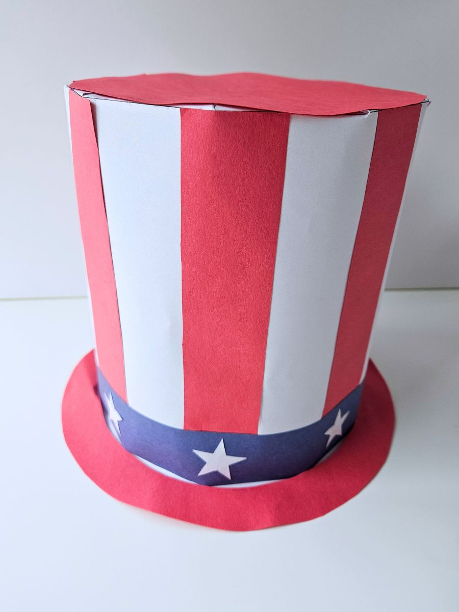 Uncle Sam Hat Craft For Kids - Raise Curious Kids throughout Free Printable Uncle Sam Hat Pattern Template