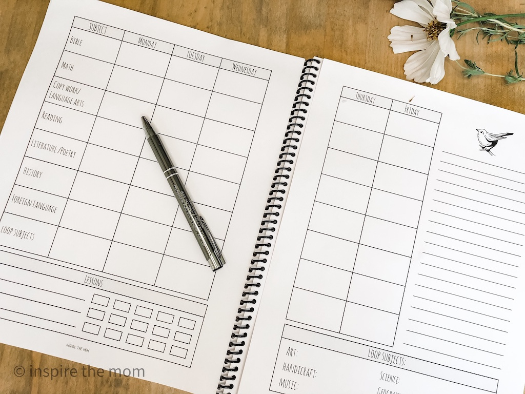 Updated Free Charlotte Mason Planner - Printable regarding Free Printable Charlotte Mason Planner