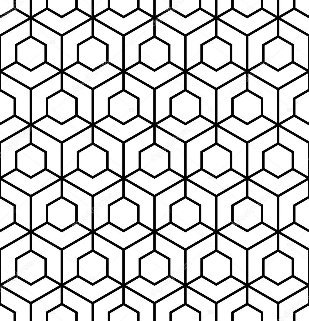 Vector Modern Seamless Sacred Geometry Pattern, Black And White within Printable Sacred Geometry Patterns