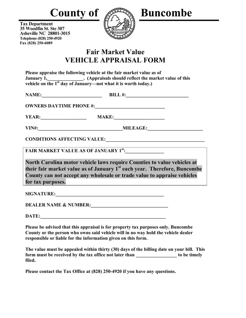 Vehicle Appraisal Form ≡ Fill Out Printable Pdf Forms Online in Free Printable Vehicle Appraisal Form