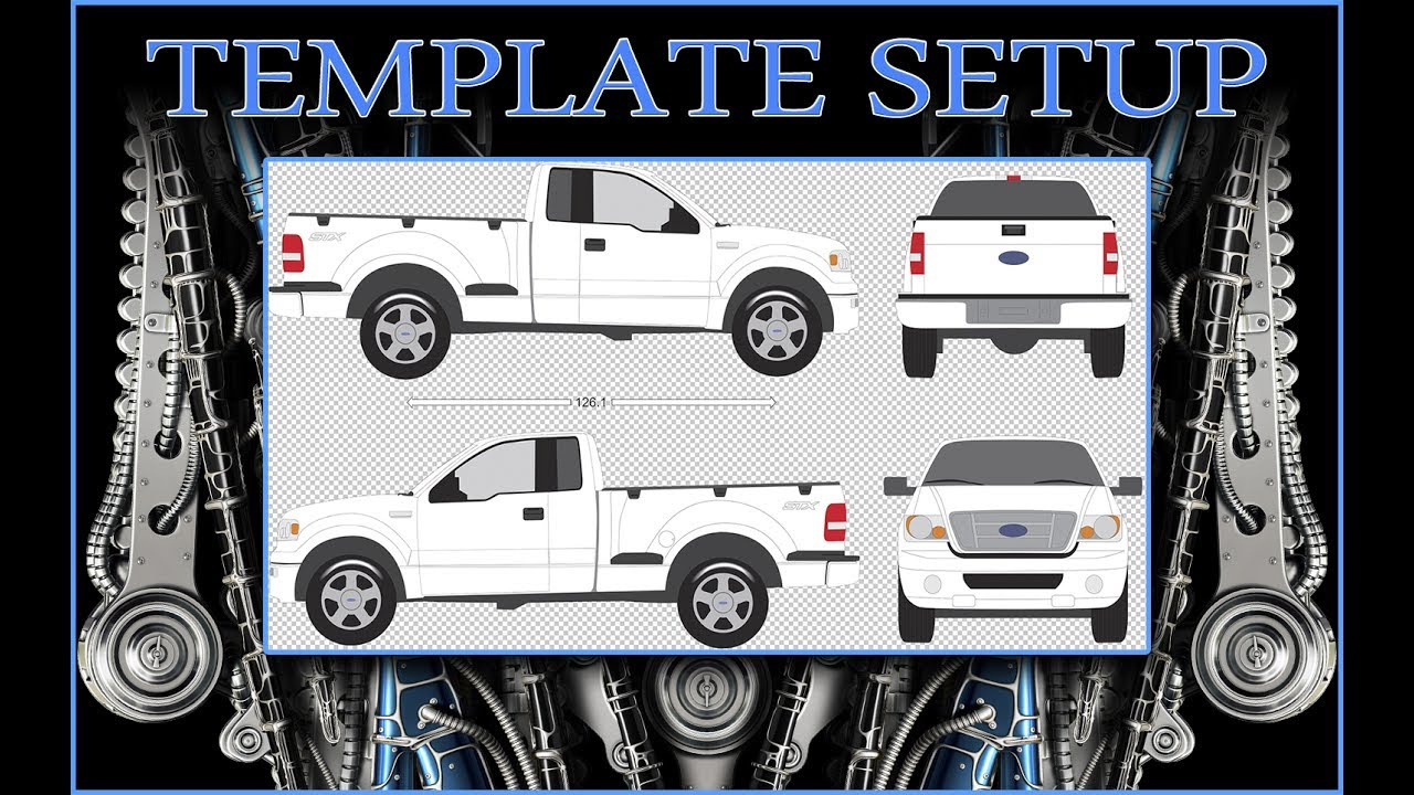 Vehicle Wrap Template Setup within Free Vehicle Templates For Car Wraps