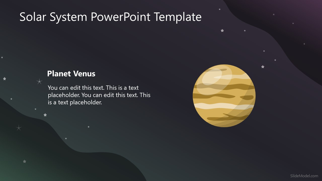 Venus Planet Slide Powerpoint Template - Slidemodel inside Creative Venus Powerpoint Template Free Download