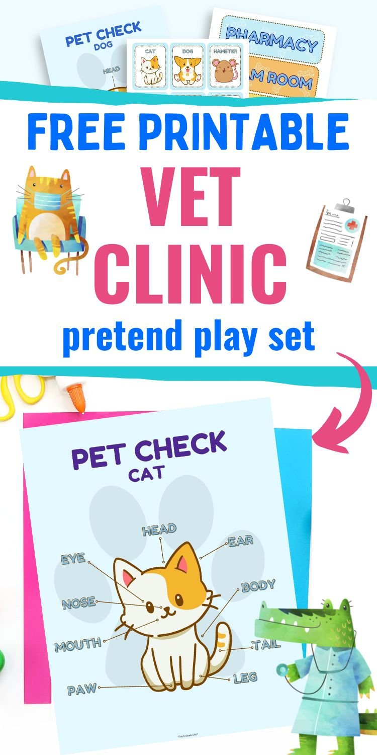 Vet Clinic Dramatic Play Free Printables - The Artisan Life for Dramatic Play Vet Clinic Free Printables