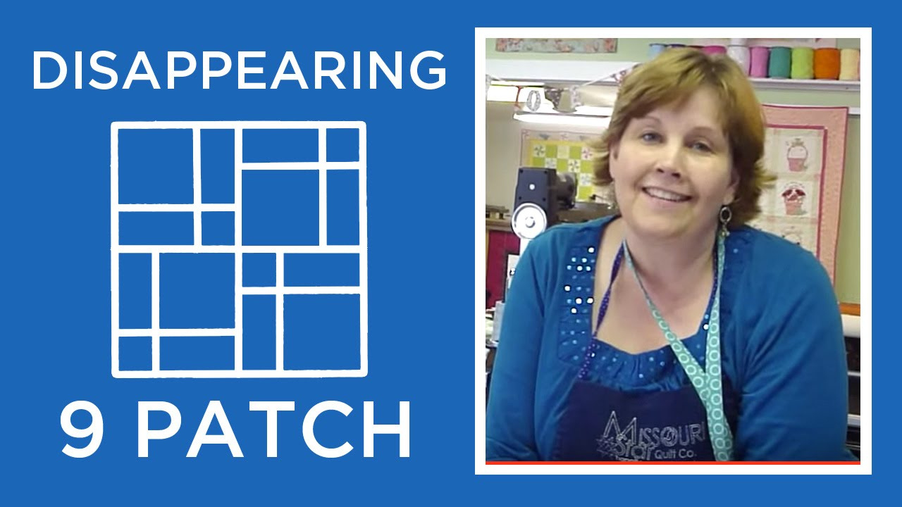 Video - Disappearing Nine Patch Quilt Block Tutorial pertaining to Free Printable Disappearing Nine Patch Pattern By Jenny Doan Tutorials