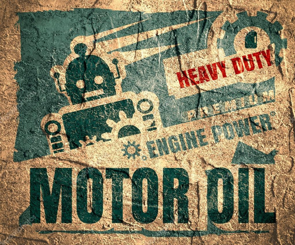 Vintage Label Design Template. Motor Oil — Stock Photo © Jegas_Ra in Free Printable Oil Can Labels