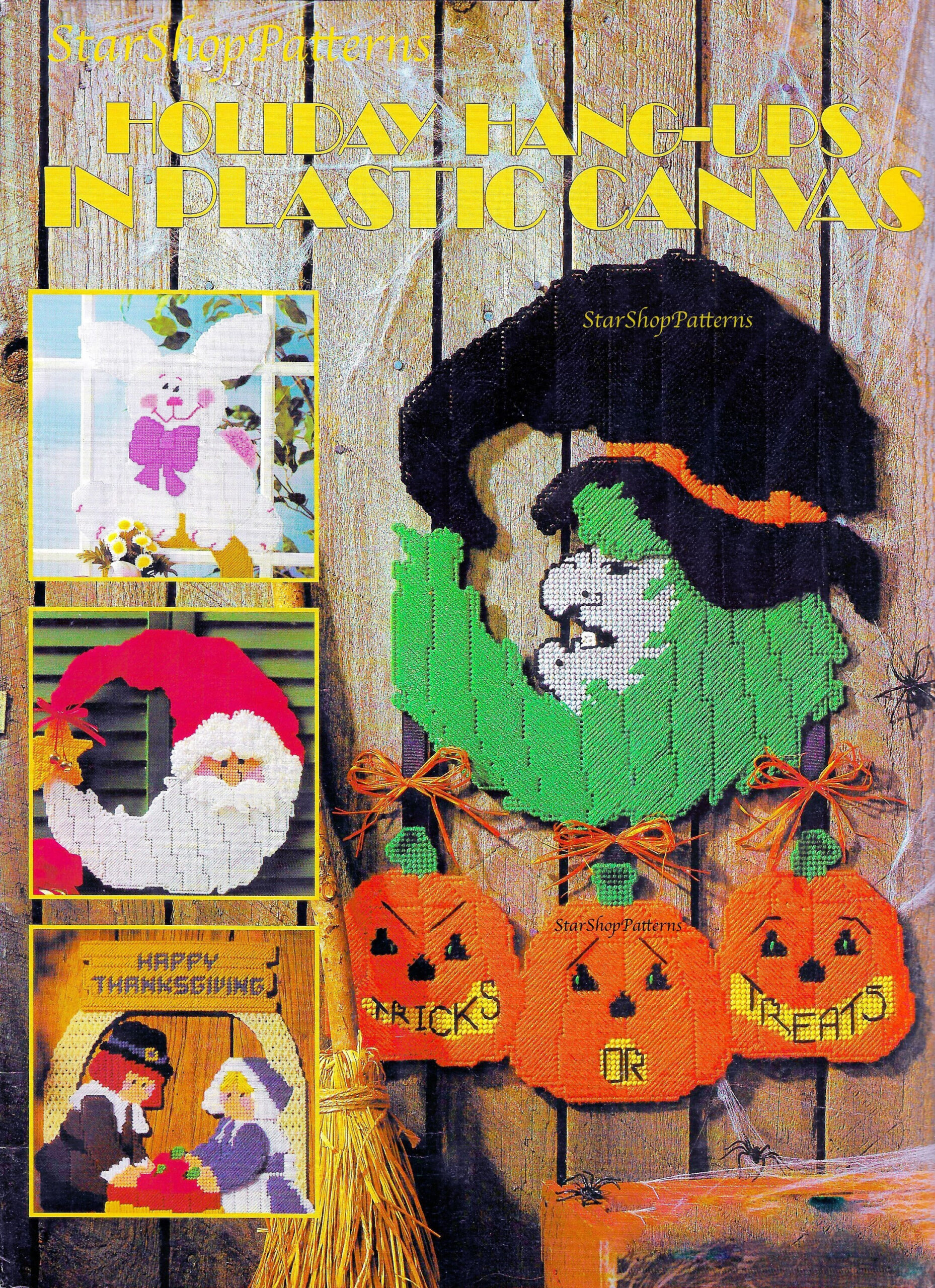 Vintage Plastic Canvas Pattern Book Pdf • Welcome Christmas Door throughout Free Printable Thanksgiving Plastic Canvas Patterns