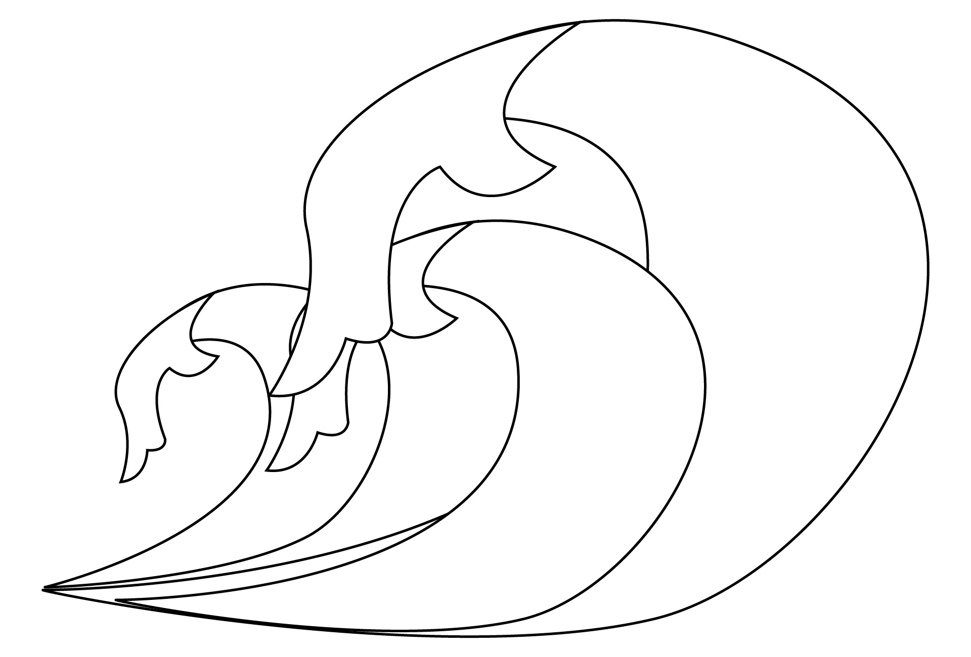 Wave Stencil - 10 Free Pdf Printables | Printablee with Free Printable Ocean Wave Stencil