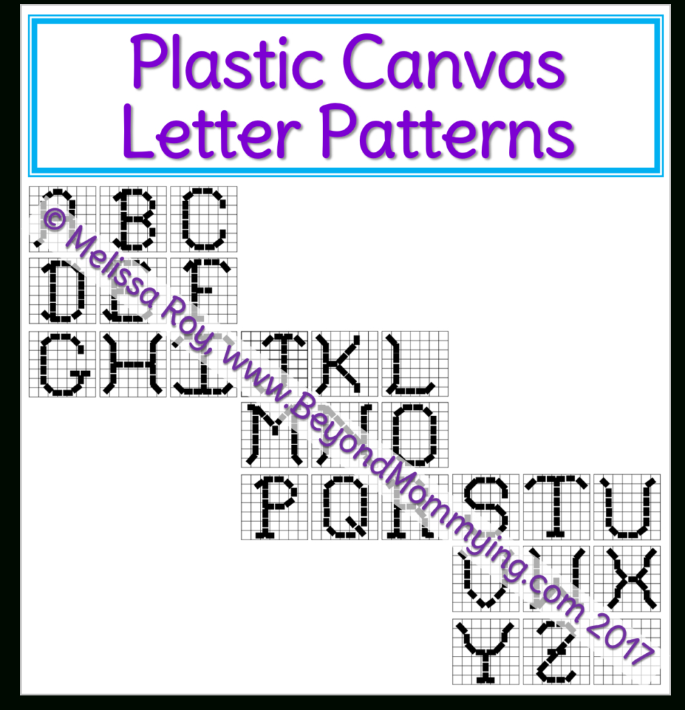 Ways To Use Plastic Canvas And Printable Plastic Canvas Letter inside Printable Free Plastic Canvas Patterns