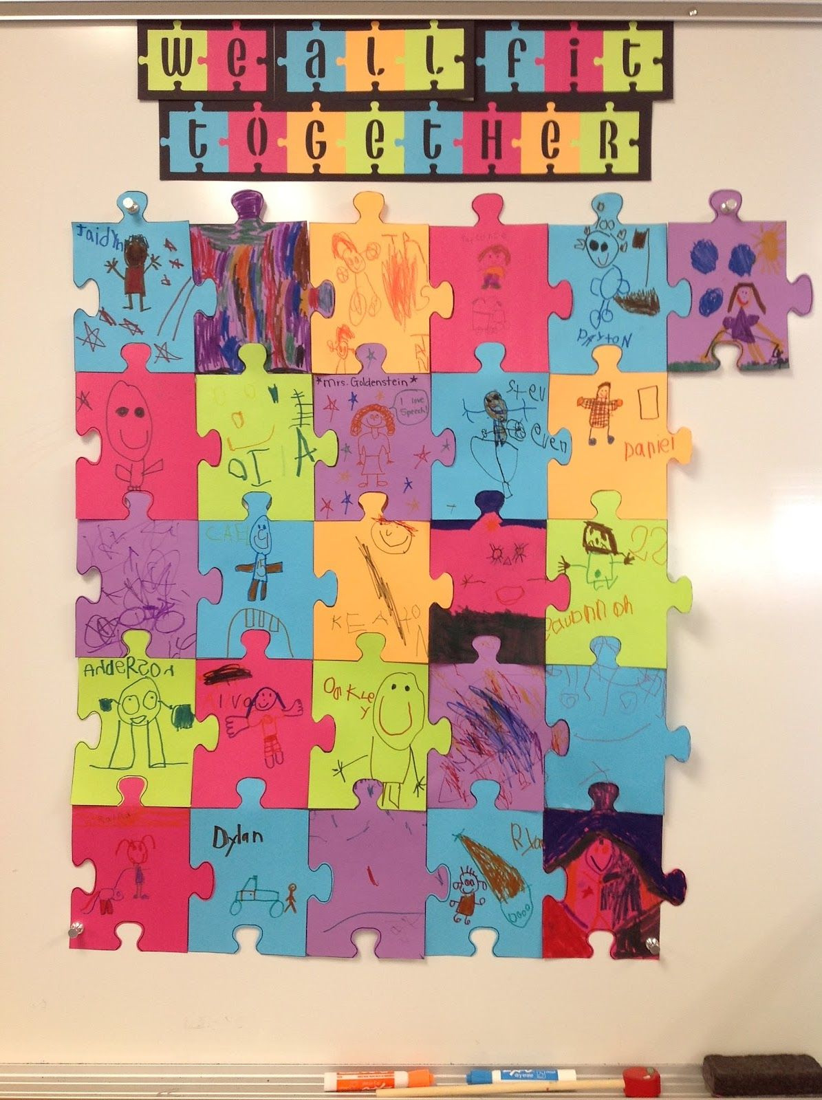 We All Fit Together pertaining to We All Fit Together Puzzle Template Free