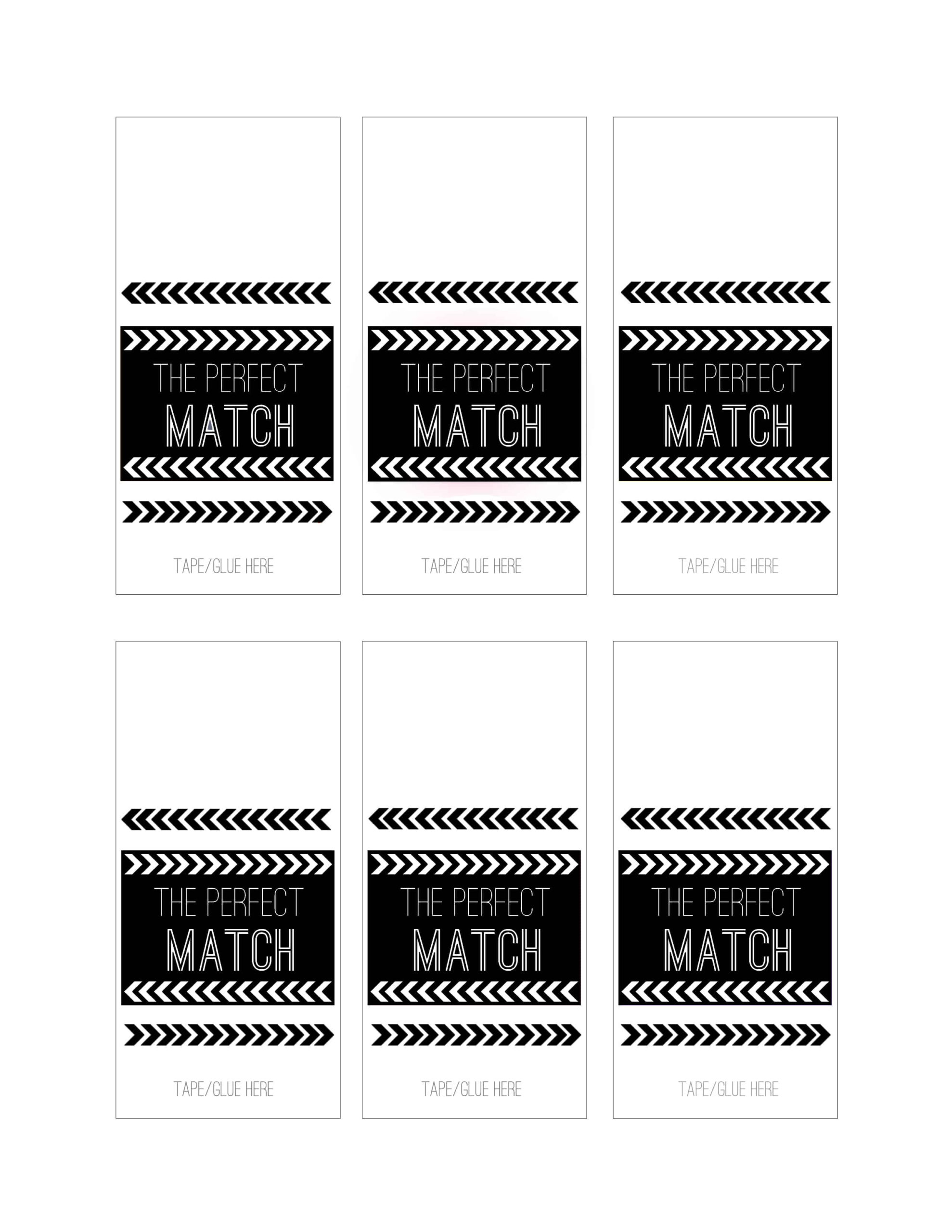 Wedding Diy: Match Box Favors With A Free Download! - Bespoke intended for Free Printable Match Box Pattern