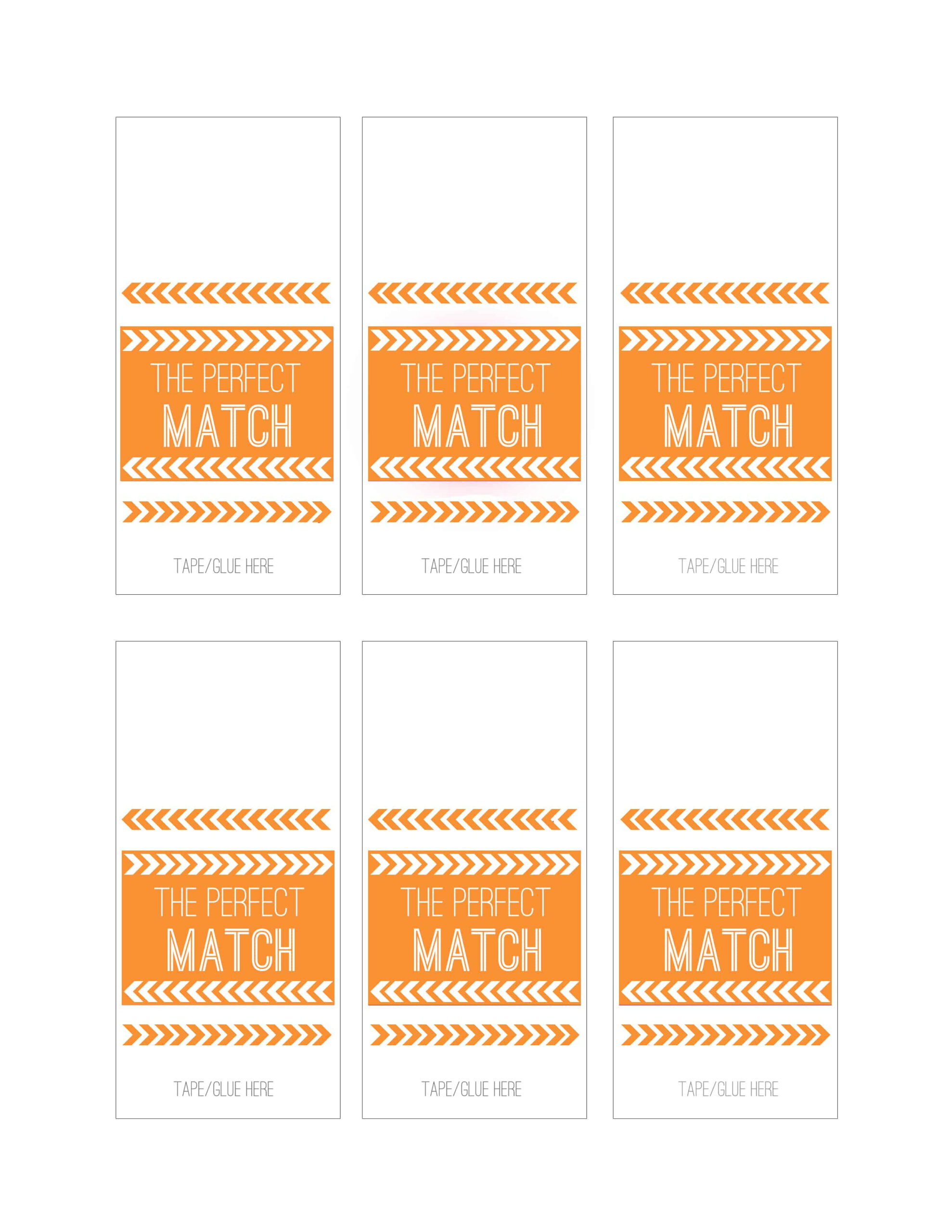 Wedding Diy: Match Box Favors With A Free Download! - Bespoke with regard to Free Printable Match Box Pattern