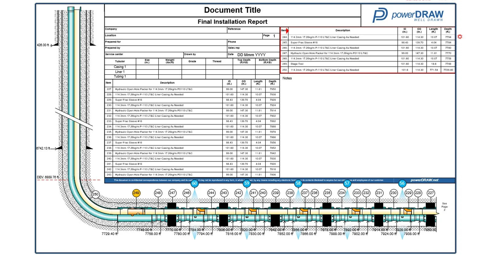 Well Schematic Drawing Software And Wellbore Diagrams throughout Free Wellbore Schematic Template