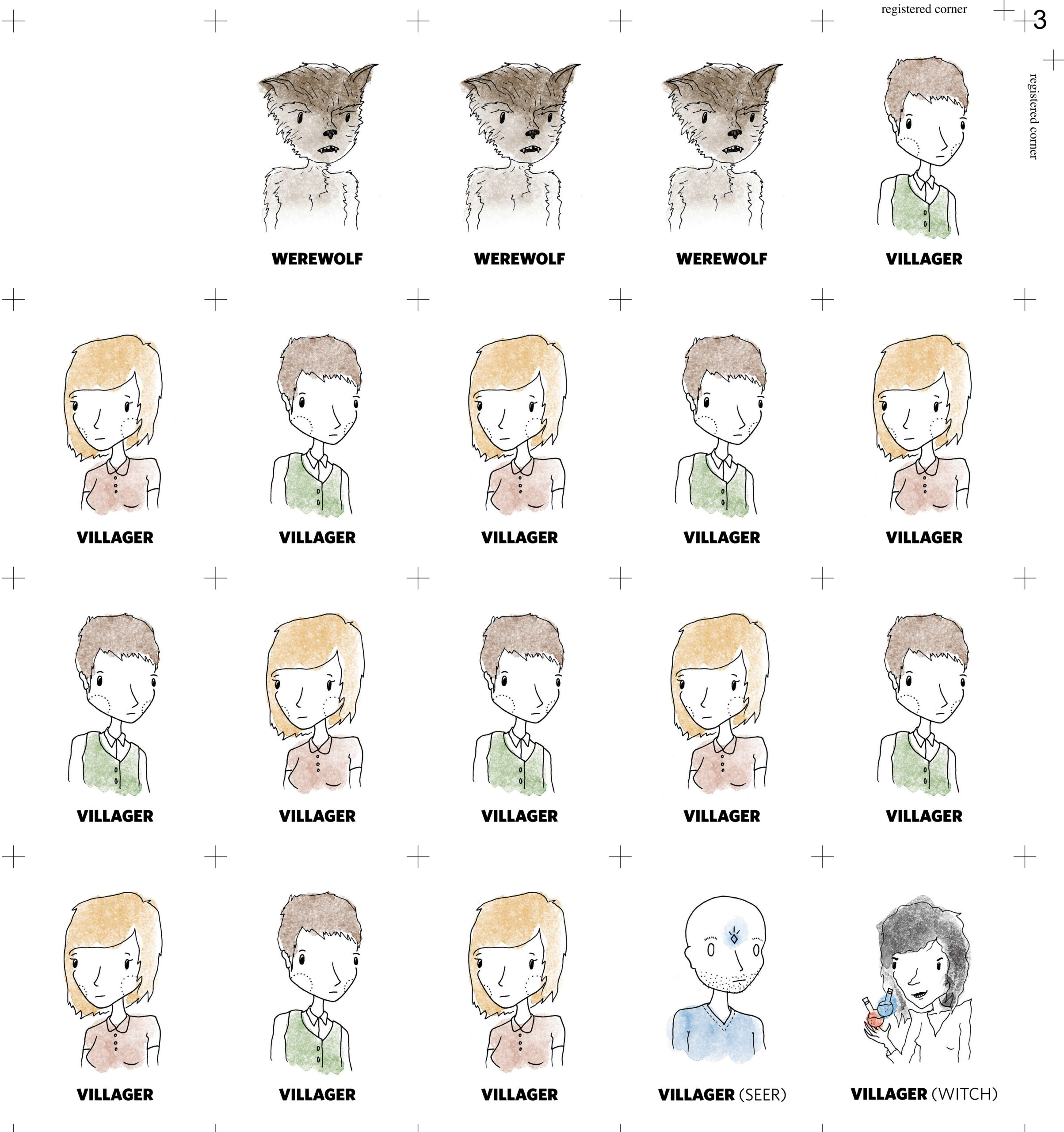 Werewolf-Cards - Custom Playing Cards Blog | Admagic pertaining to Free Printable Werewolf Game Cards