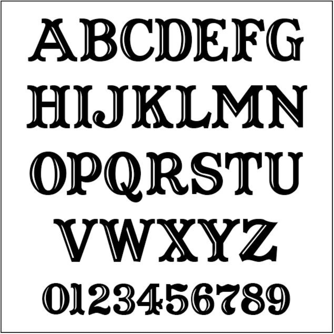 Western Font Letters Alphabet Pattern - Captain Howdy, 6 Inch regarding Printable Western Letter Stencils
