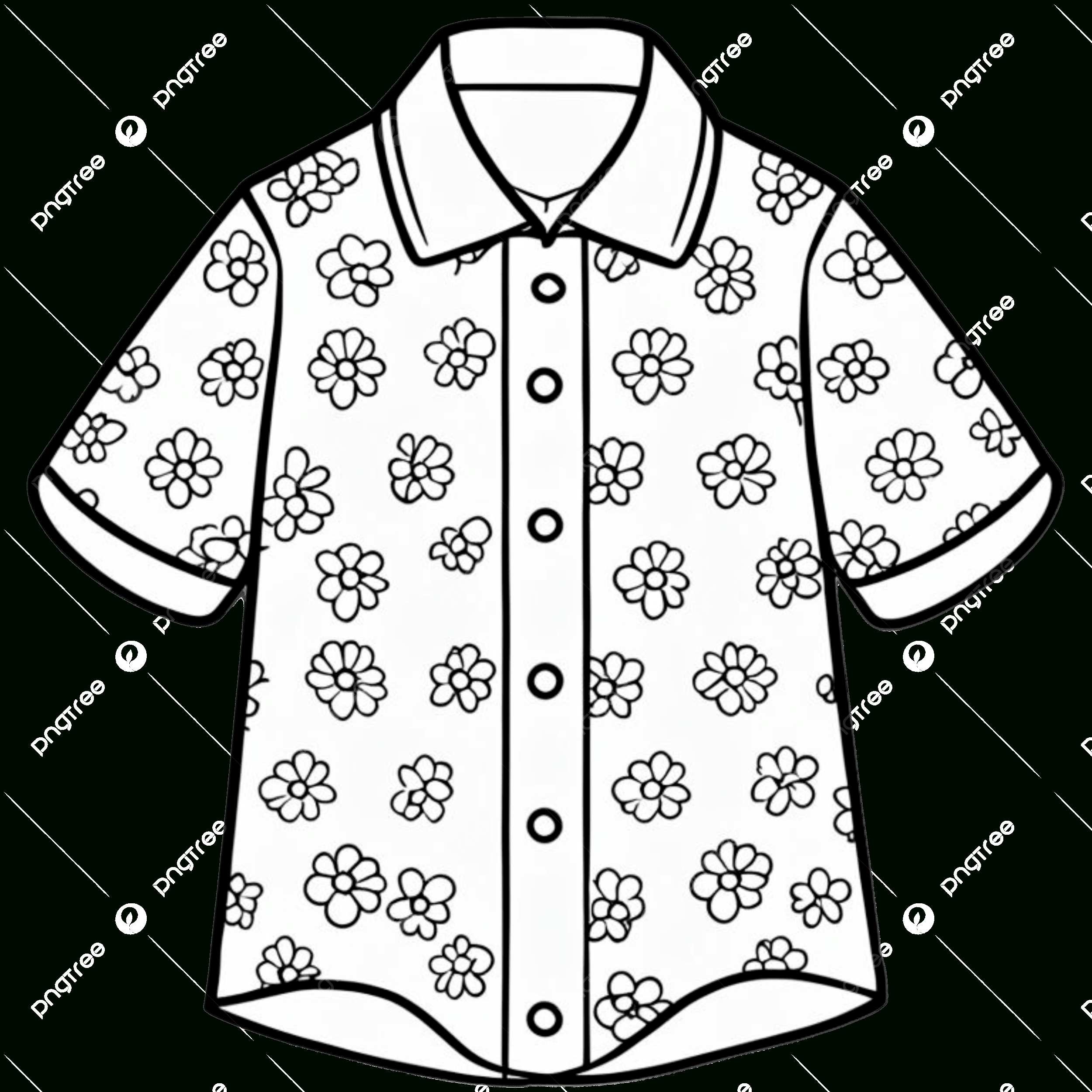 White And Black Button Down Shirt Design Template, Button Down for Free Printable Button Down Shirt Patterns