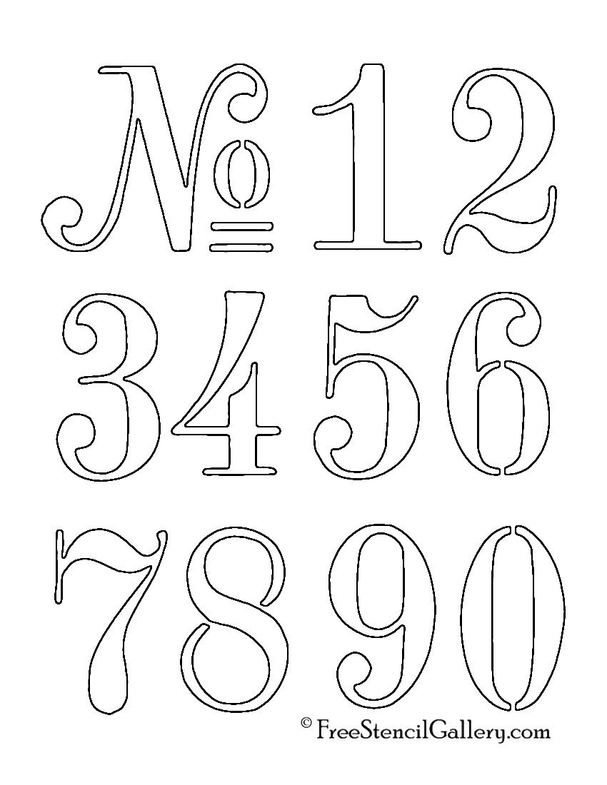 White Mailbox Numbers Zyfc 8 Inch / 12 Inch 0 To 9 Large Number inside Free Printable 12 Inch Number Stencils