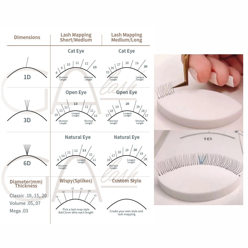 Wholesale Lash Mapping Dimension Chart Lash Sponges - 5Pcs Lash Training Charts regarding Free Printable Eyelash Extension Pattern Charts