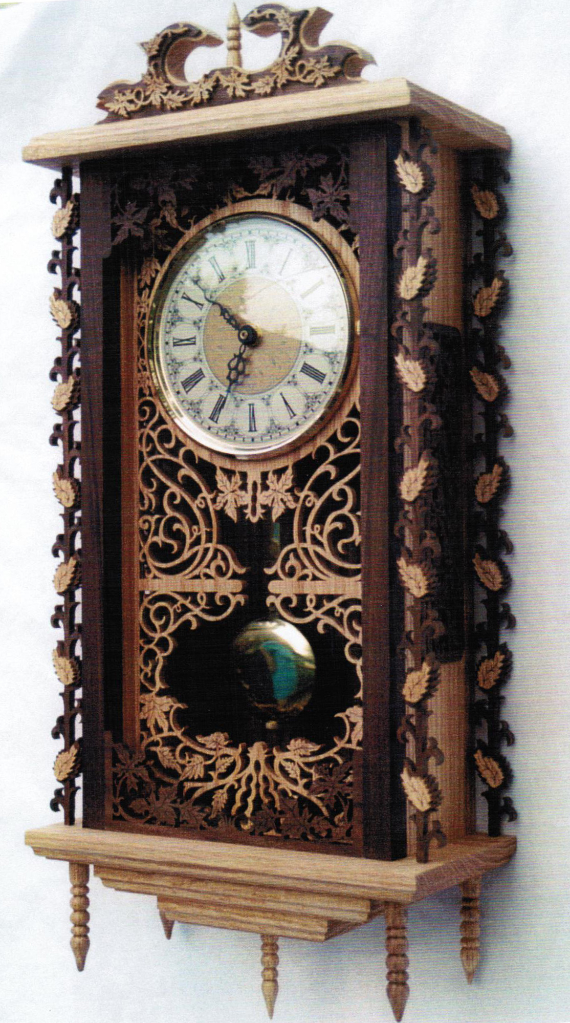 Wilckens Woodworking - Large Clock Patterns pertaining to Printable Scroll Saw Clock Patterns