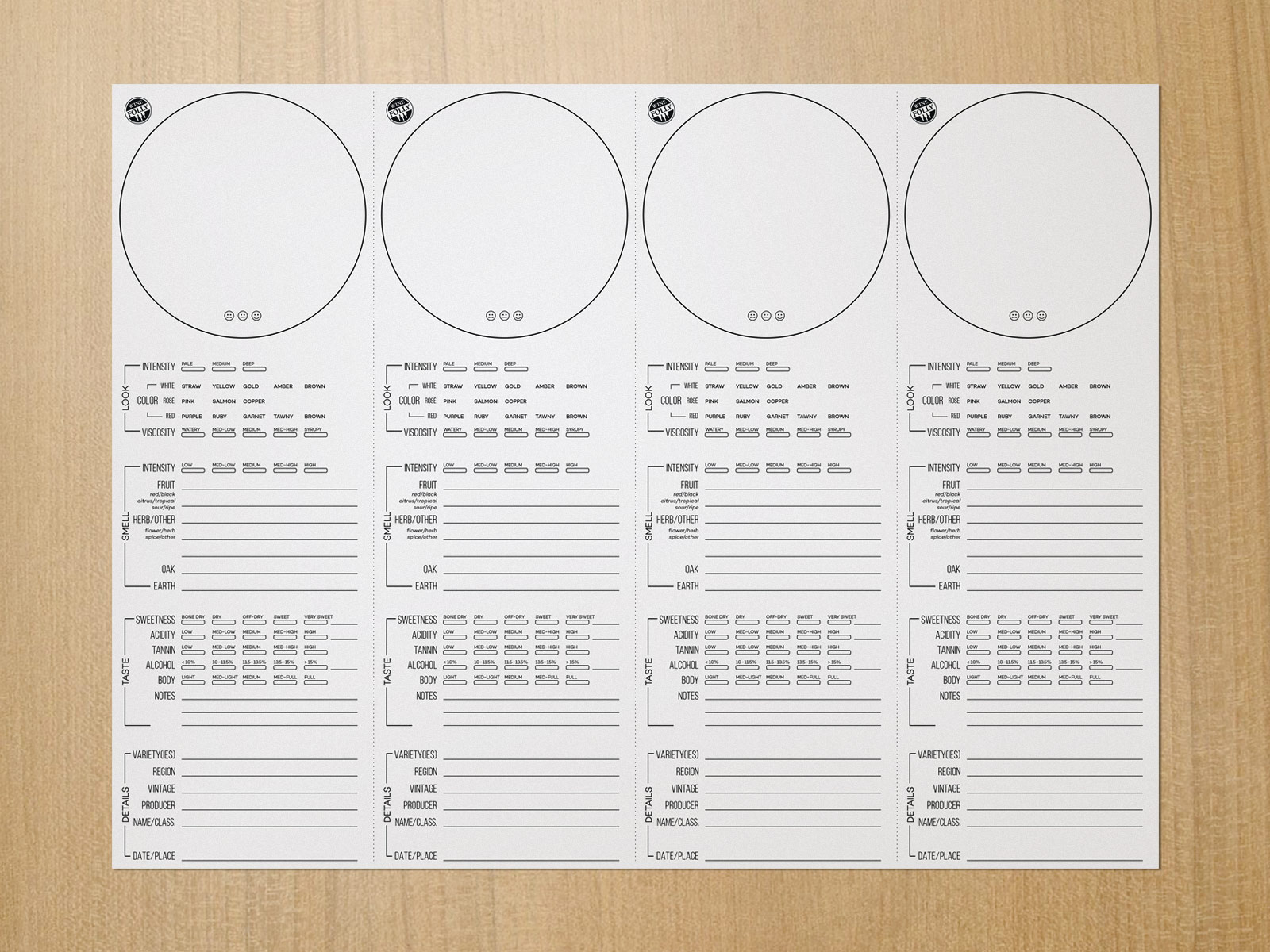 Wine Placemats For Tasting (Free Download) | Wine Folly inside Free Printable Wine Tasting Sheets