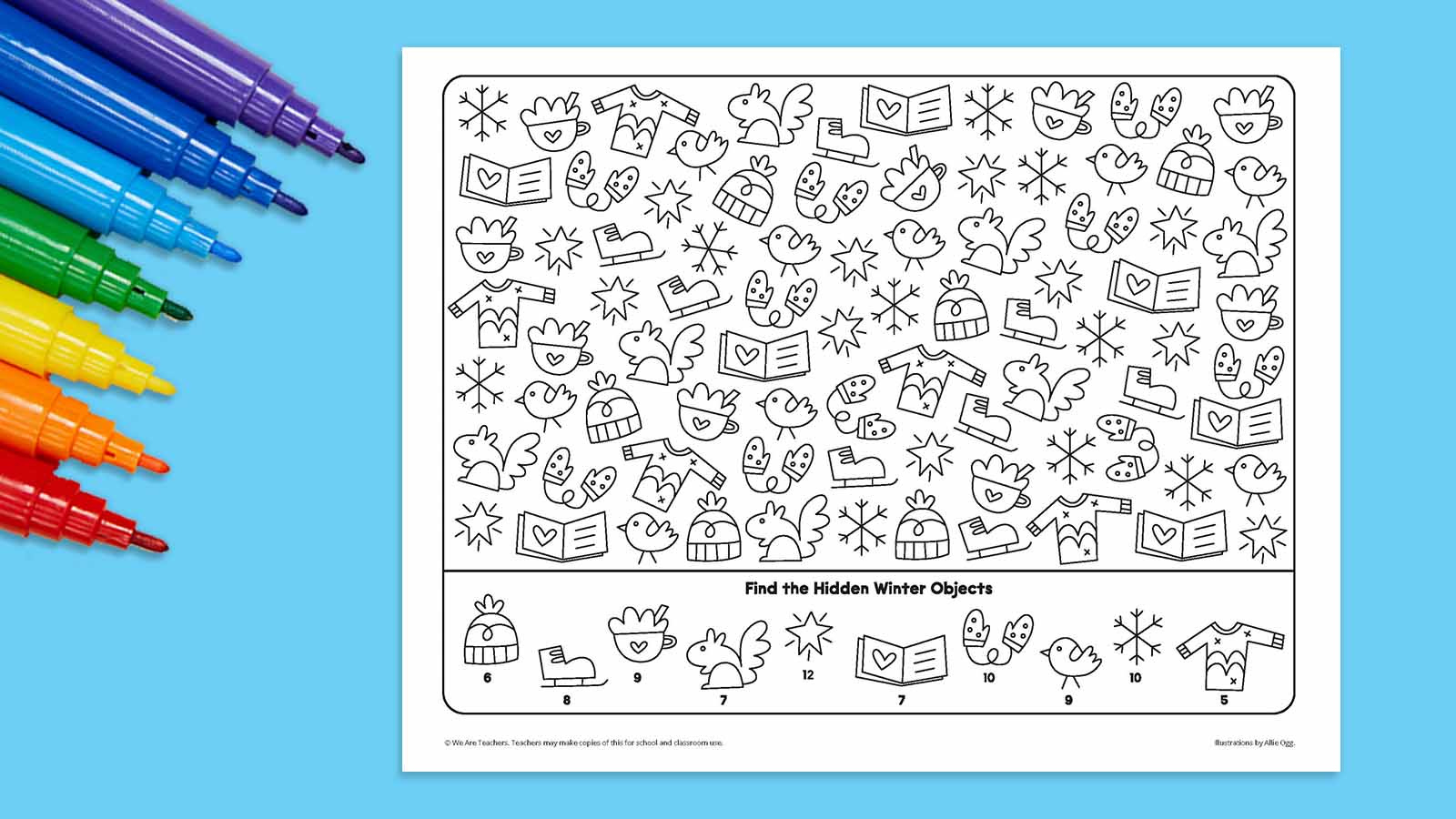 Winter Seek-And-Find: Free Printable Activity pertaining to Free Seek And Find Printables
