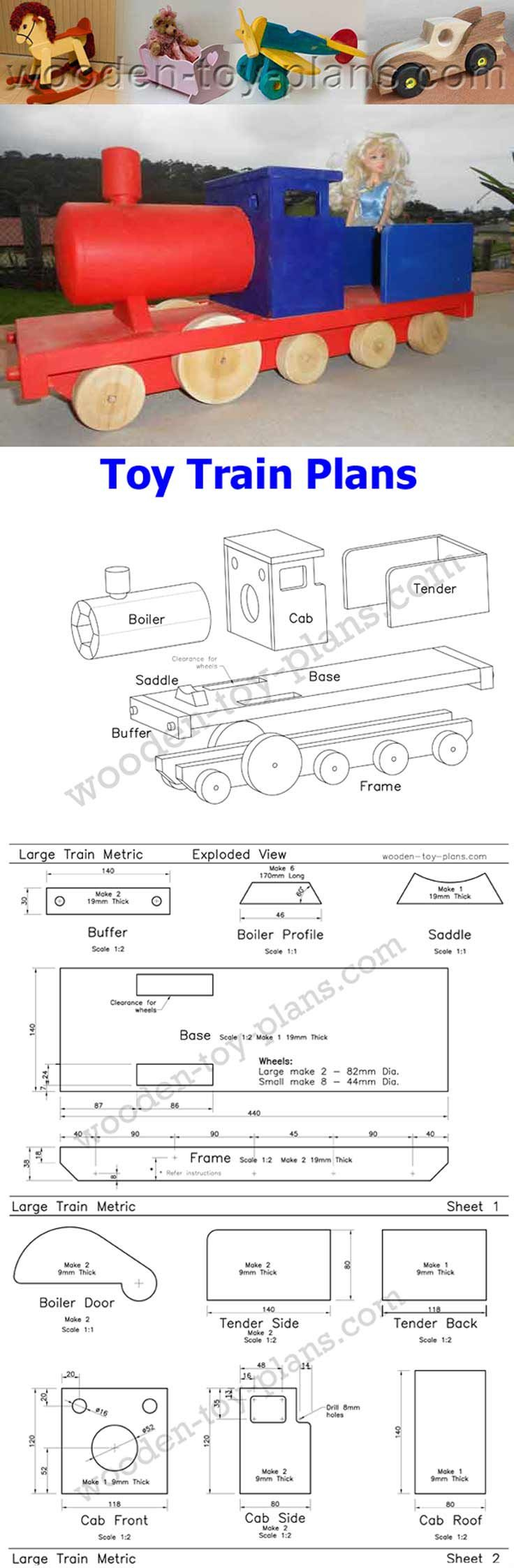 Wooden Toy Train Plans Download Print Ready Pdf intended for Free Printable Wooden Toy Patterns