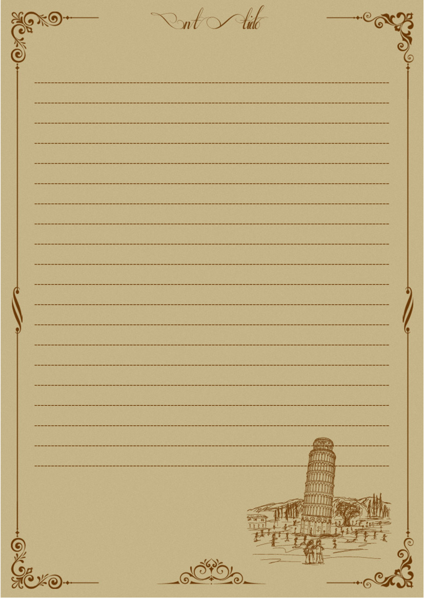 Word Of Retro Education Letter.doc | Wps Free Templates regarding Free Old Letter Template