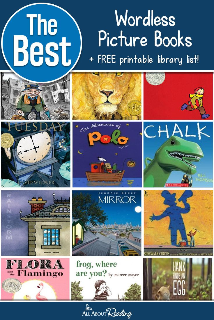 Wordless Picture Books + Free Downloadable List inside Free Printable Wordless Picture Books