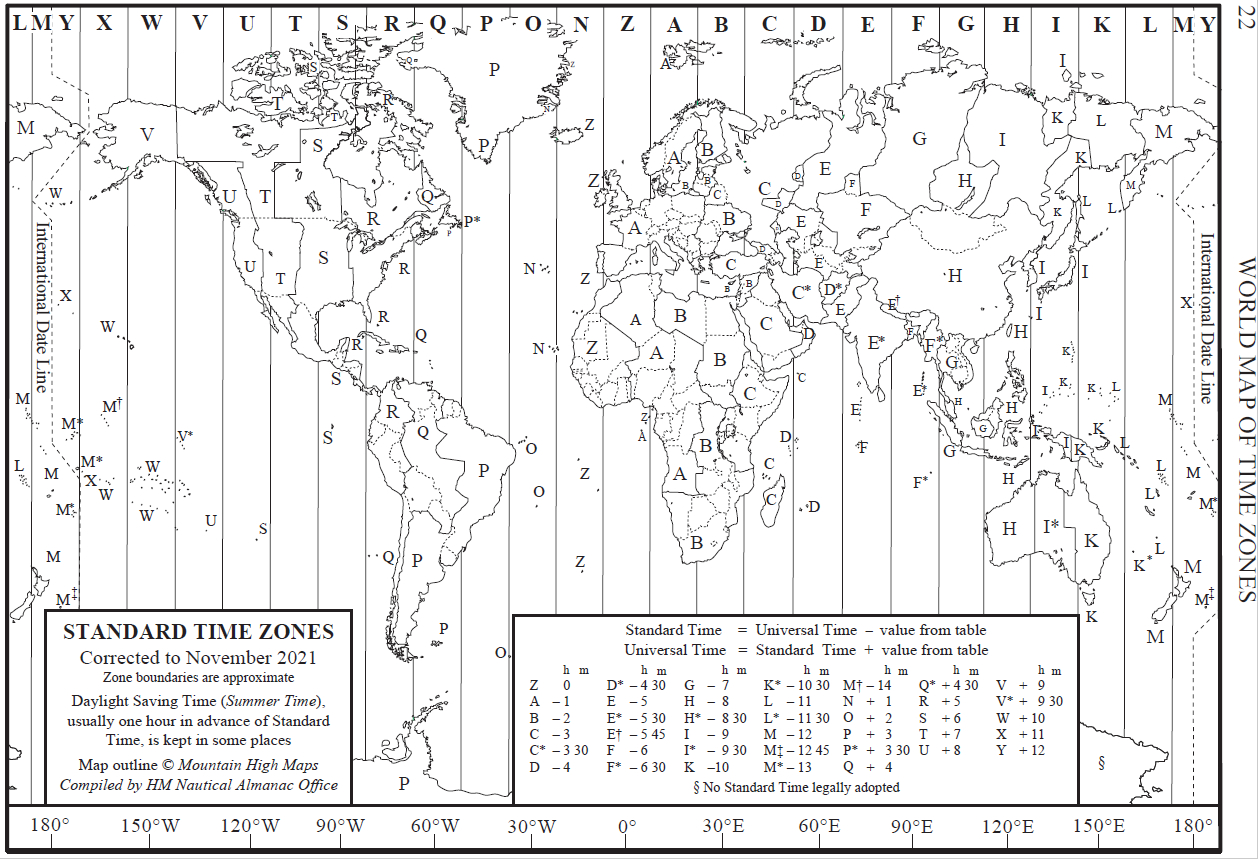 World Time Zone Map throughout World Map Time Zones Printable Free