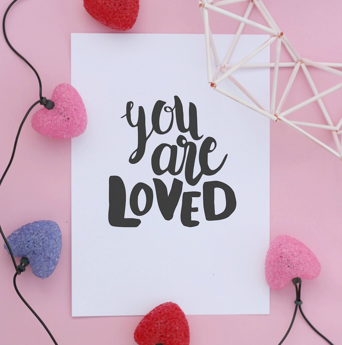 You Are Loved Free Print - Pure Sweet Joy inside You Are Loved Free Printable