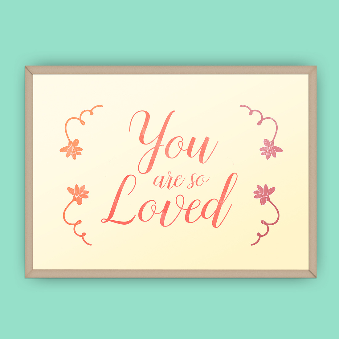 You Are So Loved Art Printable / Freebie Fridays with You Are Loved Free Printable