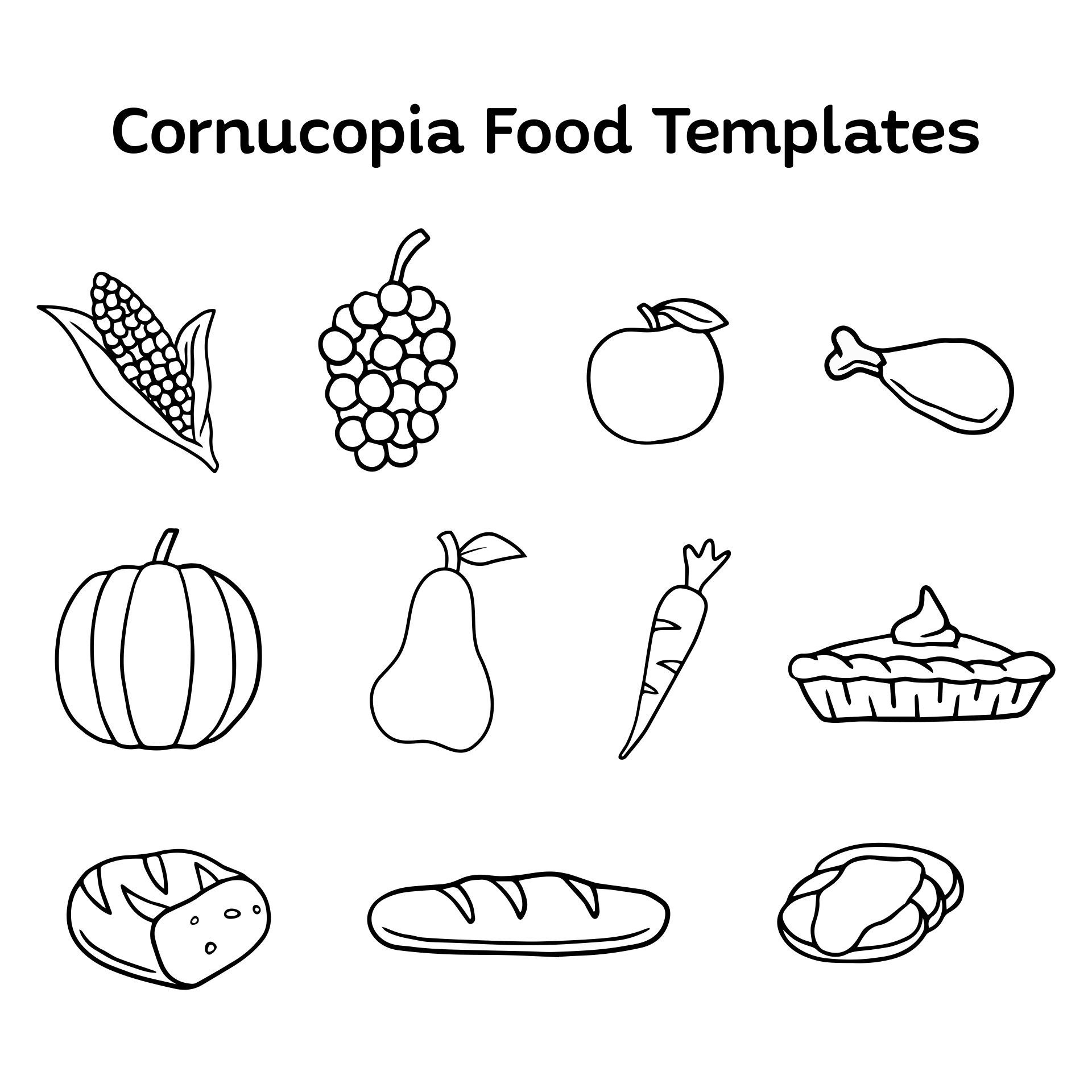Your Daily Printable Needs - Printablee inside Free Cornucopia Pattern Printables