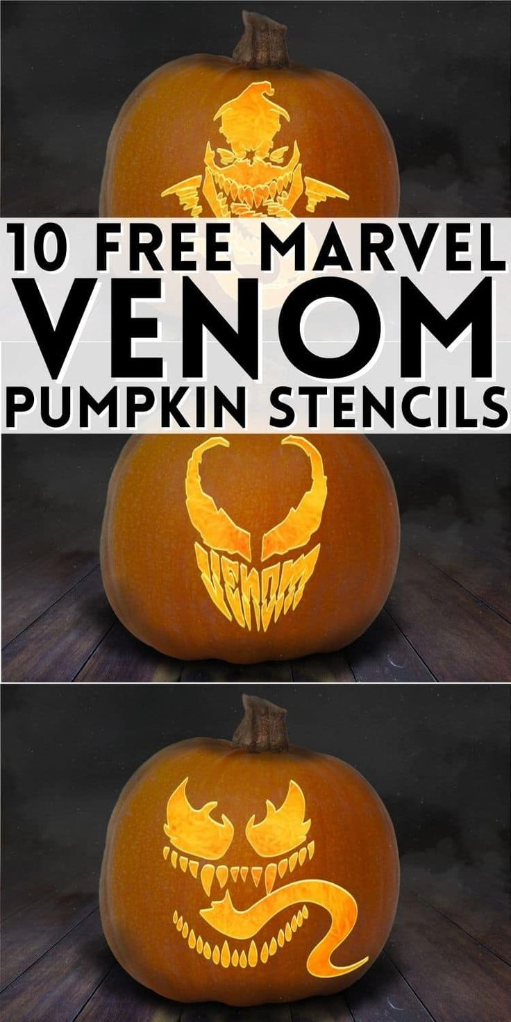 10 Of The Best Venom Pumpkin Stencils With Full Instructions On in Venom Pumpkin Stencils Printable