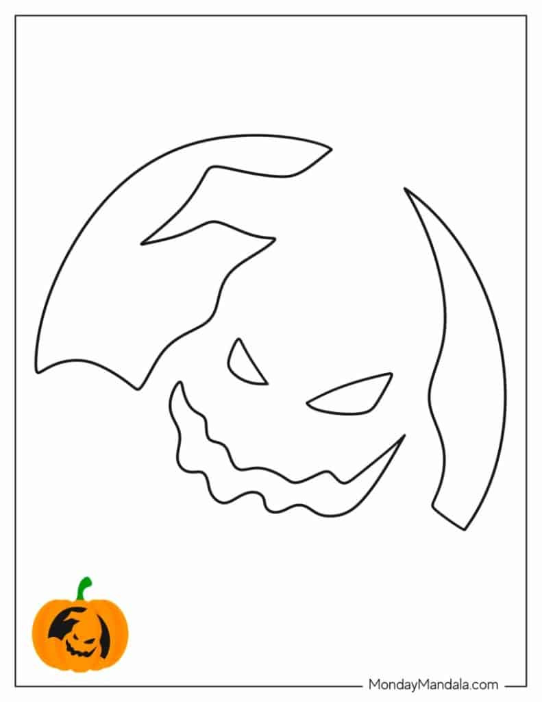 100 Pumpkin Carving Stencils (Free Pdf Printables) for Oogie Boogie Pumpkin Stencils Free Printable
