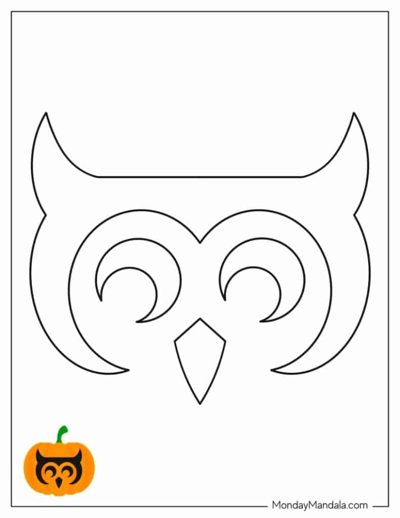 100 Pumpkin Carving Stencils (Free Pdf Printables) - Worksheets regarding Printable Owl Pumpkin Carving Stencils