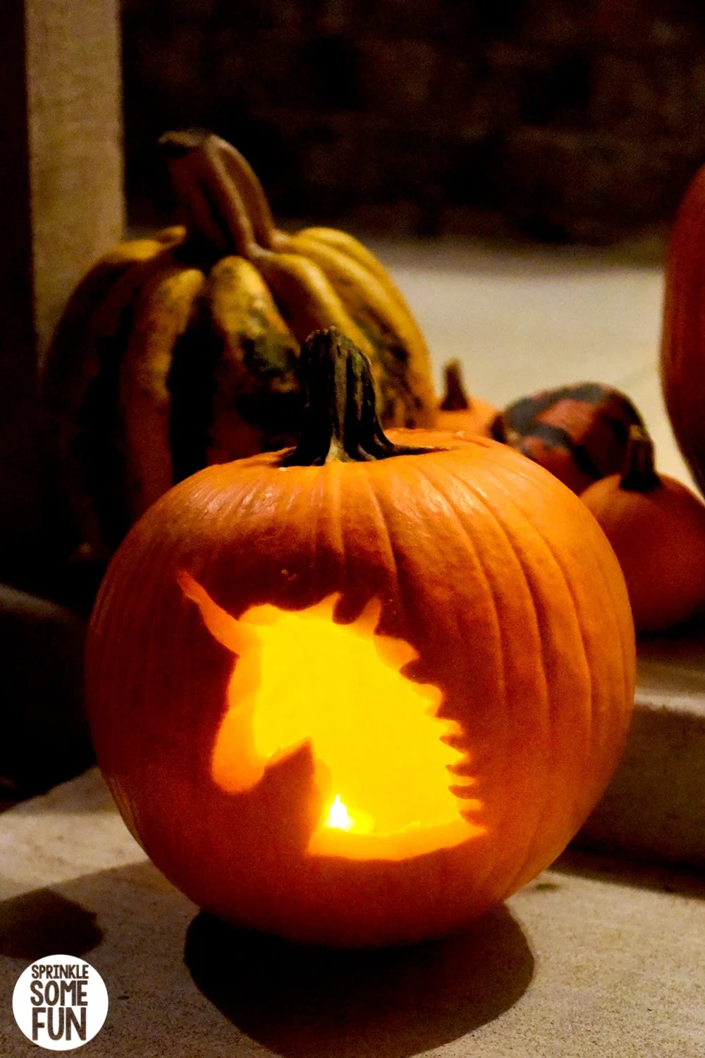 15 Free Pumpkin Carving Stencils Printables & Tips ⋆ Sprinkle with Unicorn Pumpkin Carving Stencil Printable