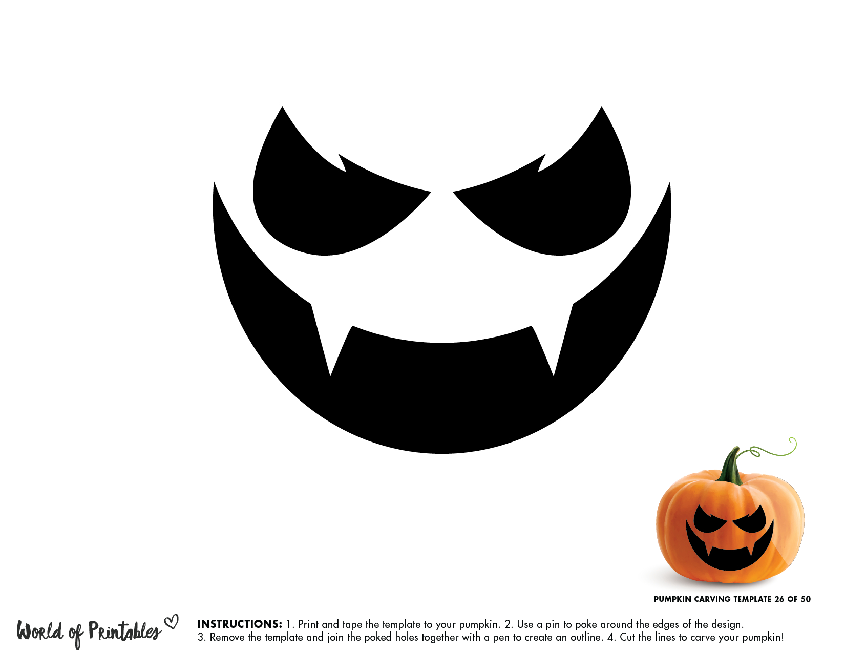 50 Easy Pumpkin Carving Stencils + The Ultimate Guide To Pumpkin in Pumpkin Carving Paper Printables