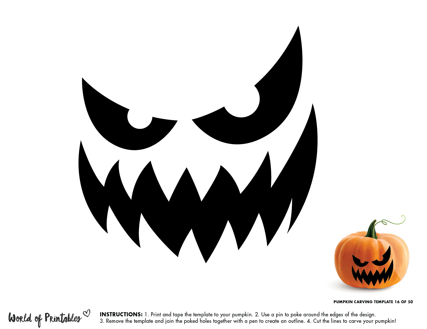 50 Easy Pumpkin Carving Stencils + The Ultimate Guide To Pumpkin inside Free Printable Scary Halloween Pumpkin Carving Stencils