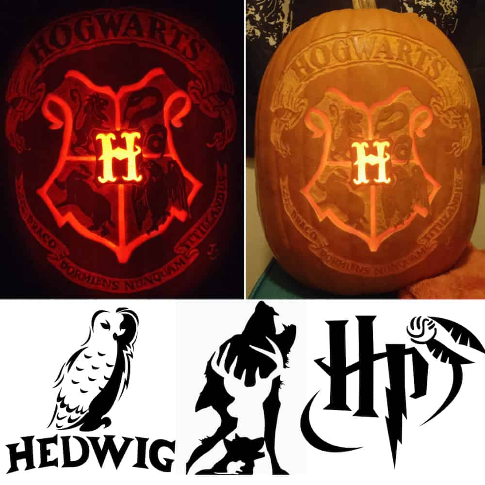 60 Free Harry Potter Pumpkin Stencils For An Amazing Halloween within Free Printable Harry Potter Pumpkin Carving Stencils