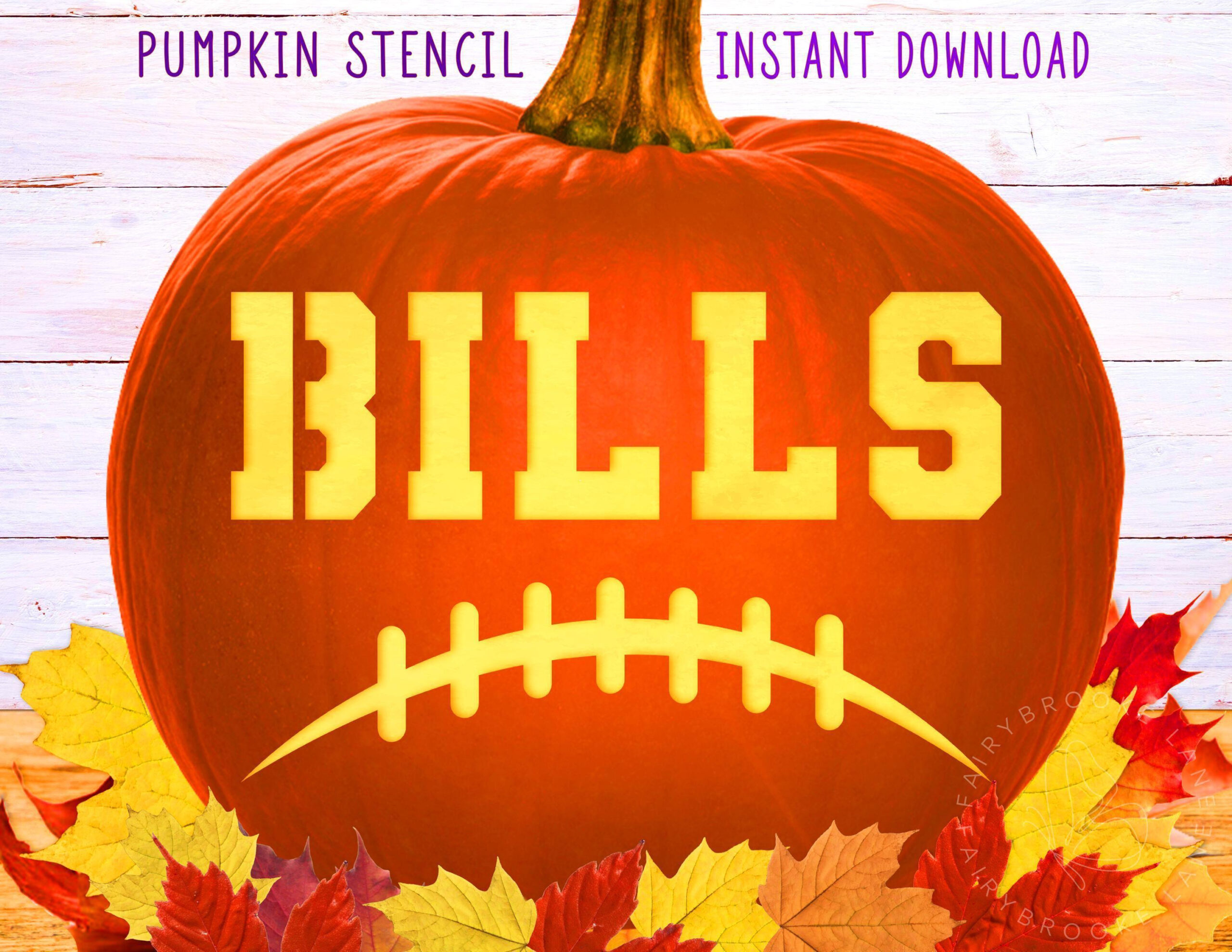 Bills Football Pumpkin Stencil, Football Season Pumpkin Stencil, Football  Player Stencil, Pumpkin Carving Printable Halloween Template pertaining to Printable Buffalo Bills Pumpkin Stencil