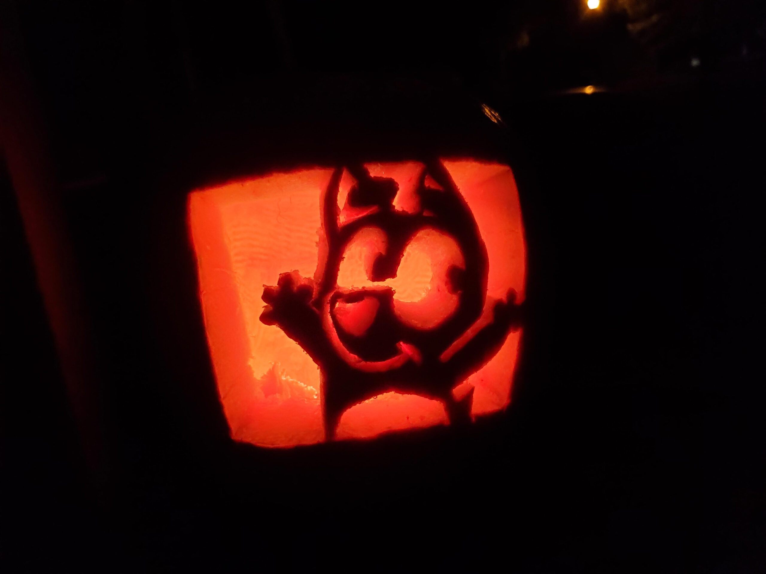 Bingo From Bluey Pumpkin. Stencil Providedr/Pumpkinstencils in Bingo Pumpkin Stencil Printable