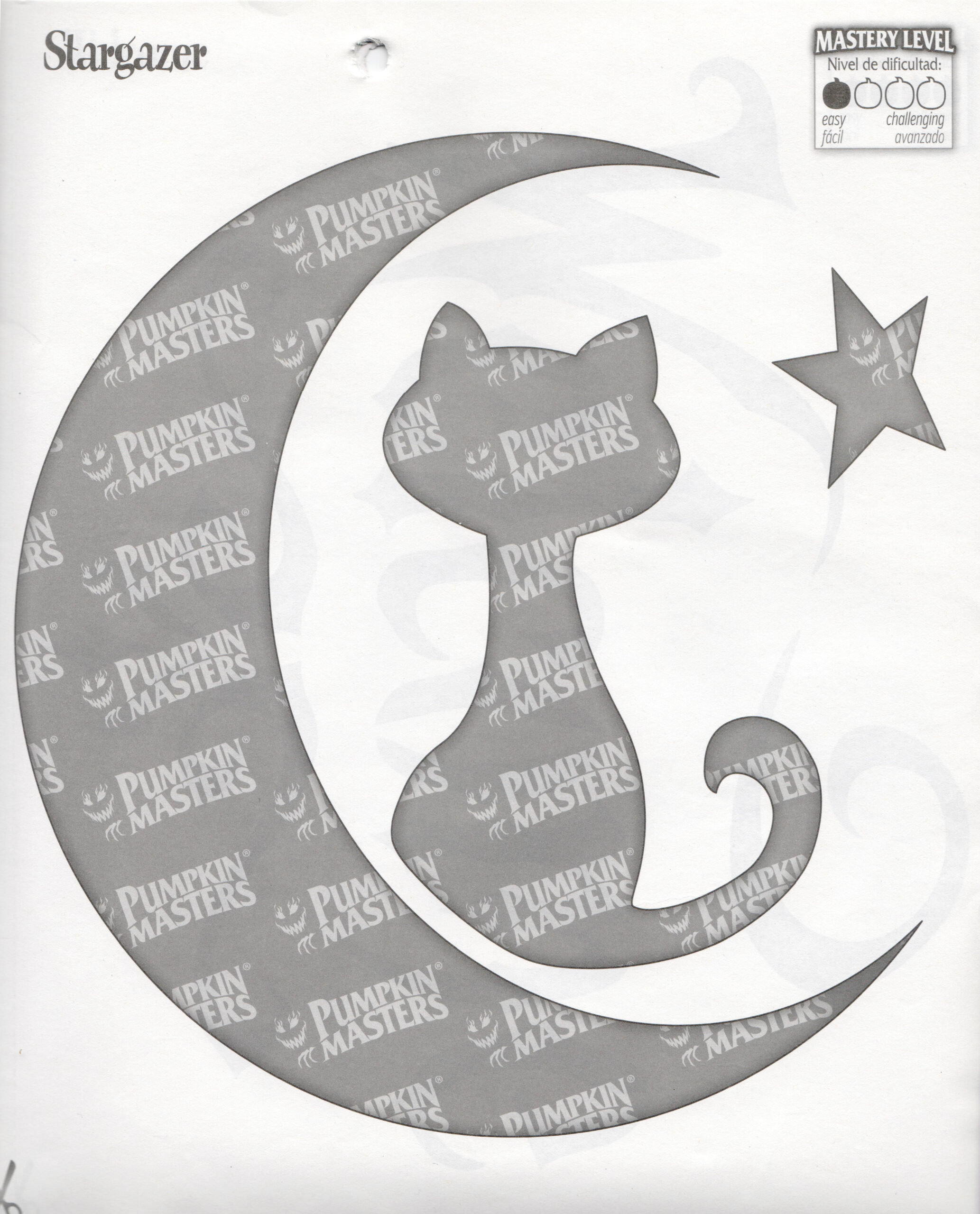 Cat (Free Pumpkin Stencil - Pumpkin Pattern - Pumpkin Template in Printable Cat And Moon Pumpkin Stencil