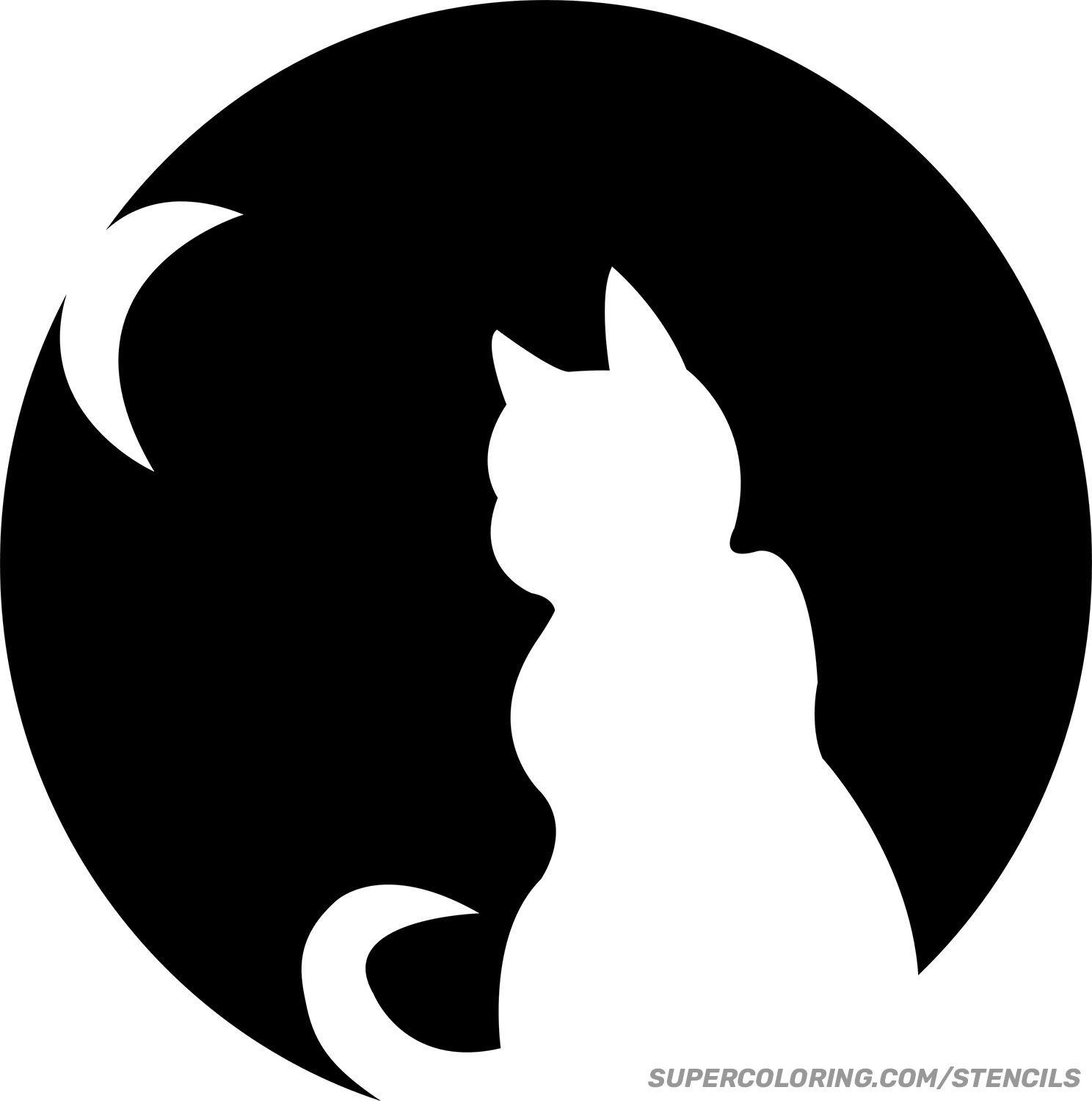 Cat Pumpkin Stencil Printable - Printable Party Favors with Black Cat Pumpkin Stencil Printable